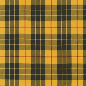 End of Bolt: 1-5/8th yards of Kaufman House of Wales Plaid Yellow Cotton Plaid Woven 3.92oz- Remnant