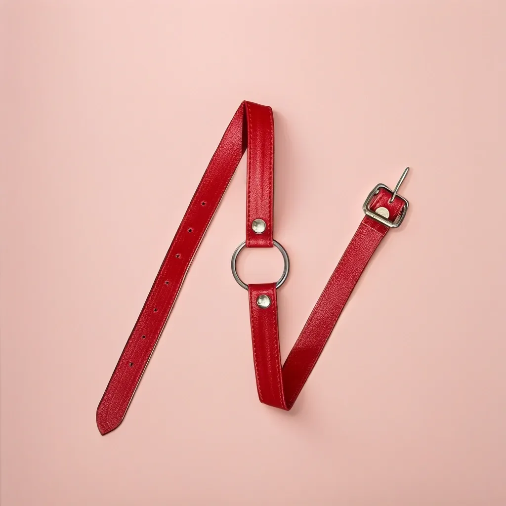 10 PCS RED LEATHER BDSM & BONDAGE KIT