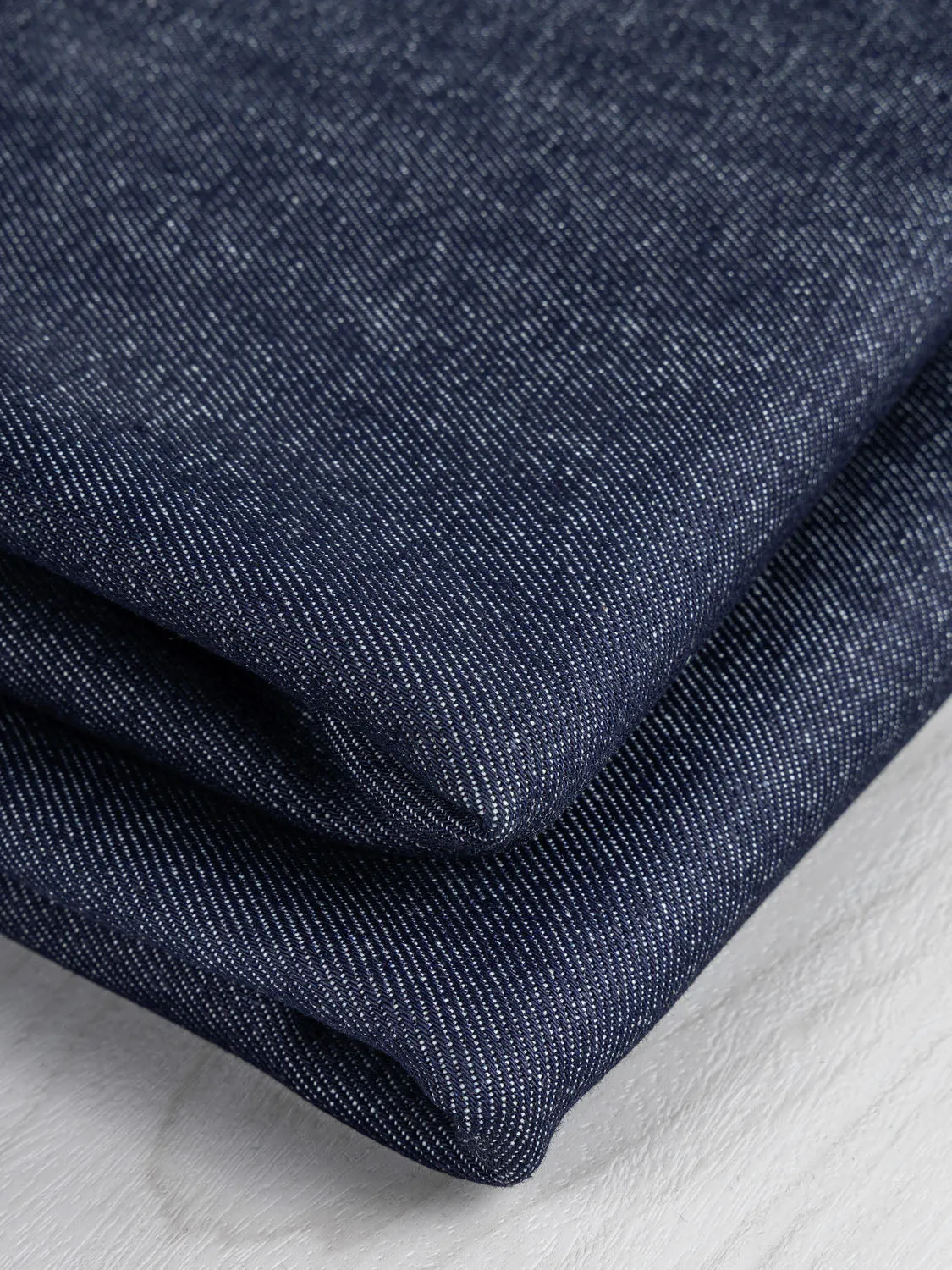 11oz Non-Stretch Organic Cotton Denim - Deep Indigo