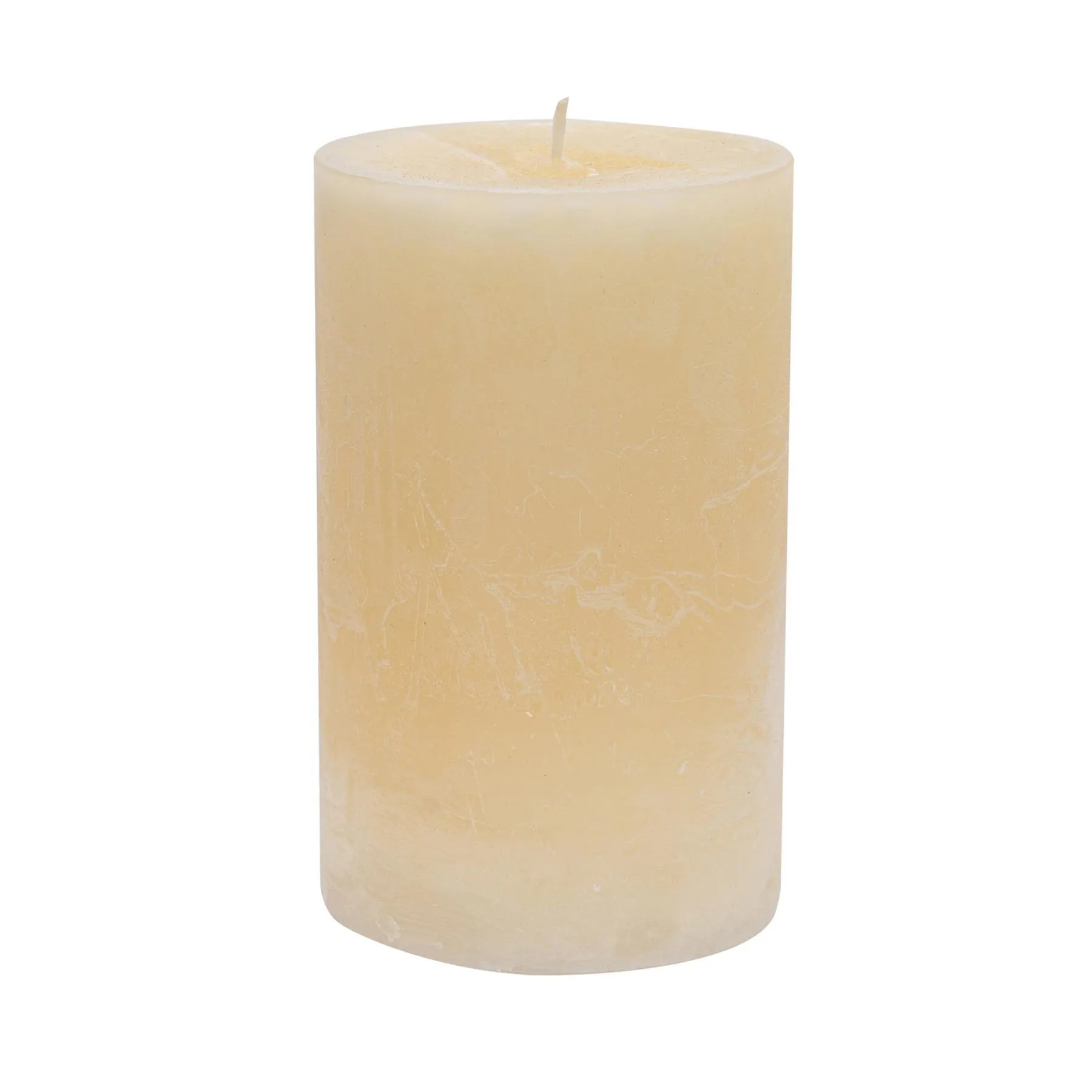 14.5cm Vanilla Round Pillar Candle - By Nicola Spring