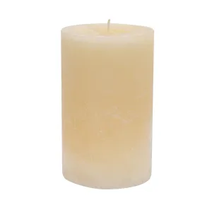 14.5cm Vanilla Round Pillar Candle - By Nicola Spring