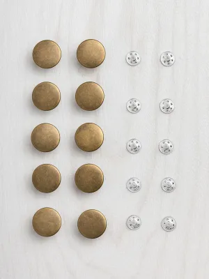 17mm Jeans Button - Pack of 10