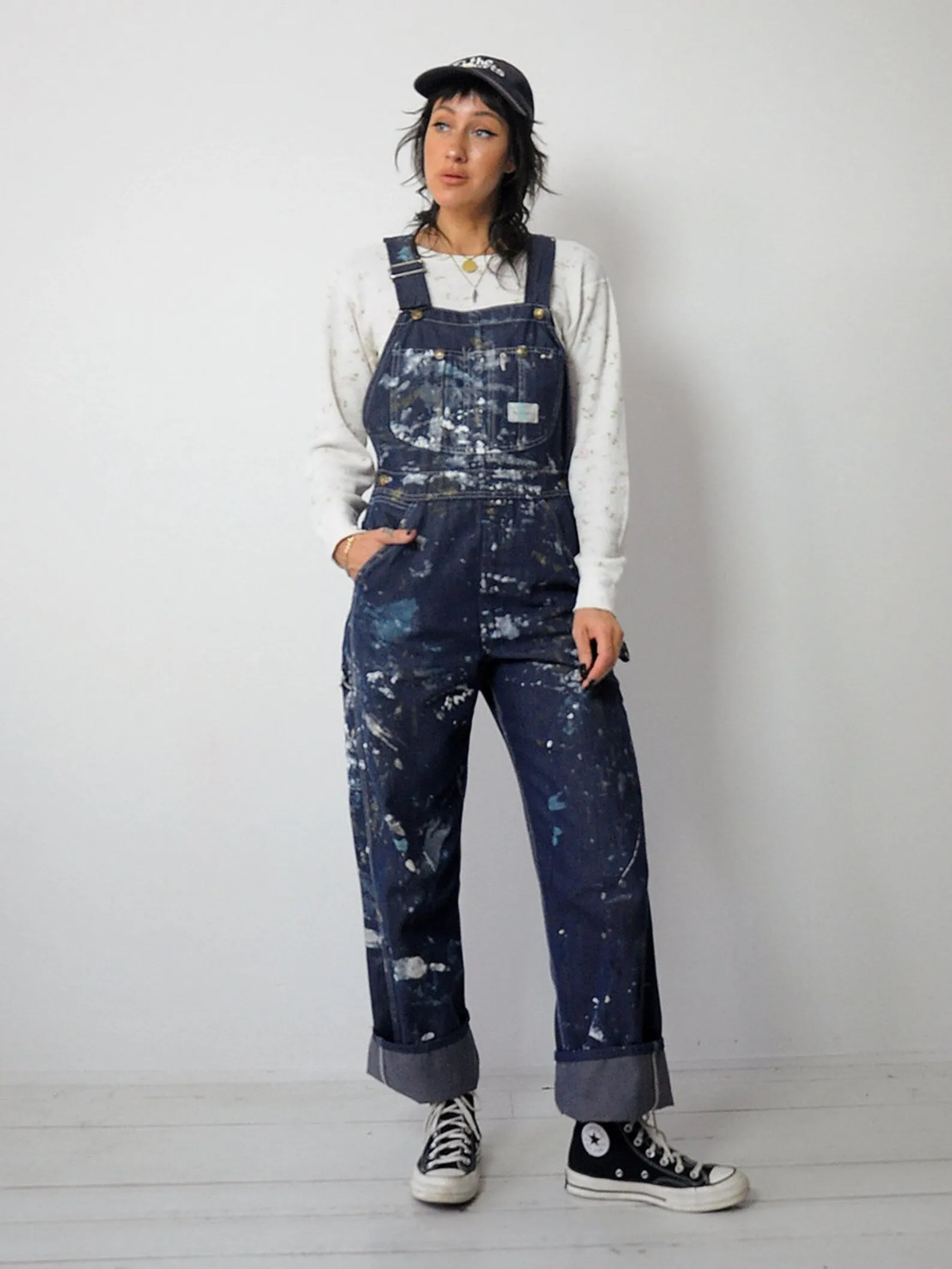 1960's Sears Painted Indigo Overalls