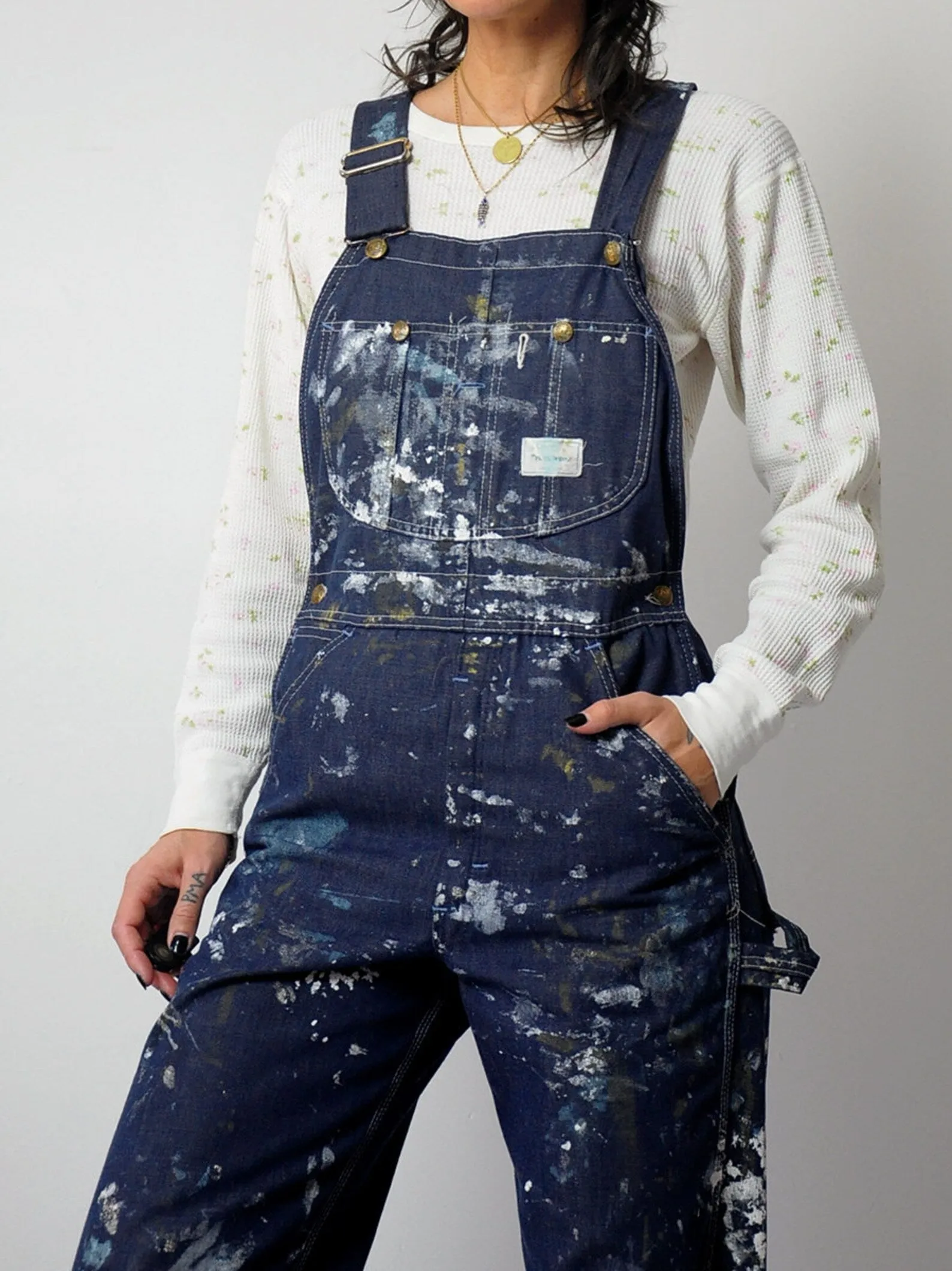 1960's Sears Painted Indigo Overalls