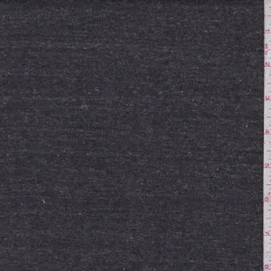 2 YD PC-Heather Dark Charcoal Rib Knit Fabric