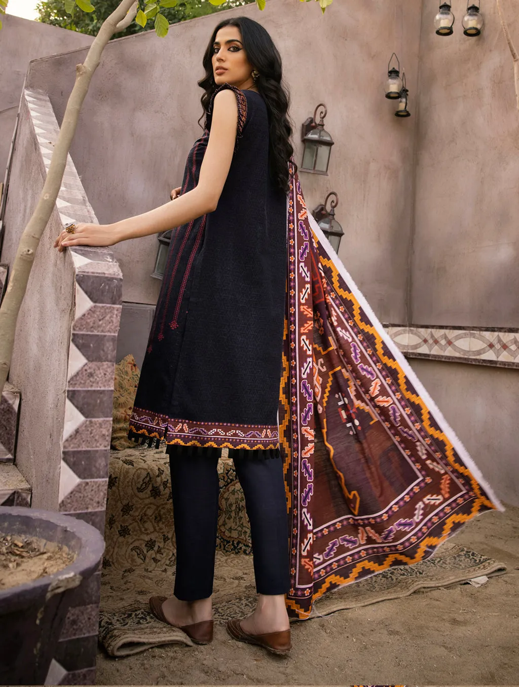 3 Piece Unstitched Khaddar Suit KKS-1507