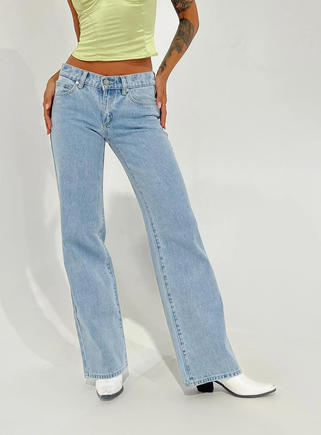 ABRAND 99 LOW & WIDE WALK AWAY JEANS DENIM