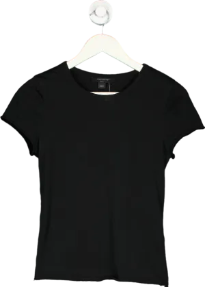 AllSaints Black Bela Tee UK S