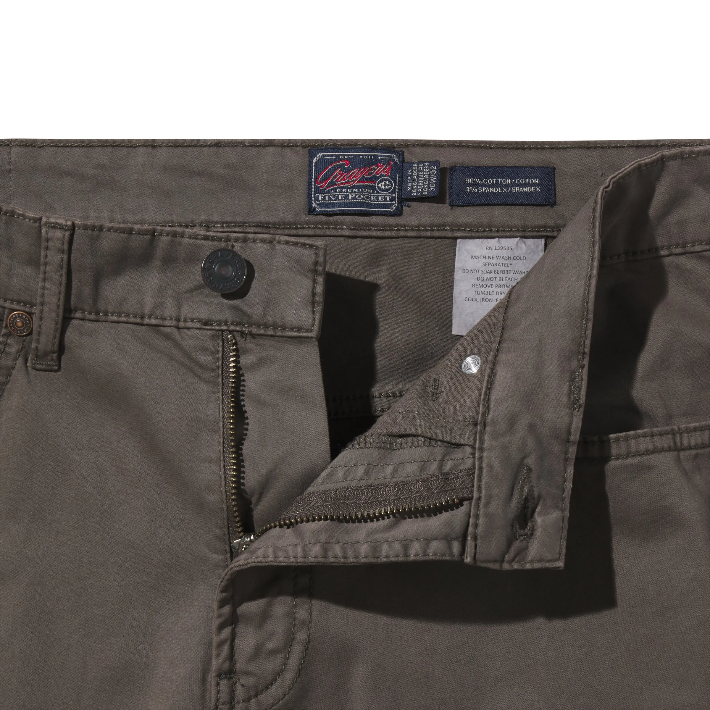 Alternative Stretch Slim Fit 5 Pocket - Gunmetal