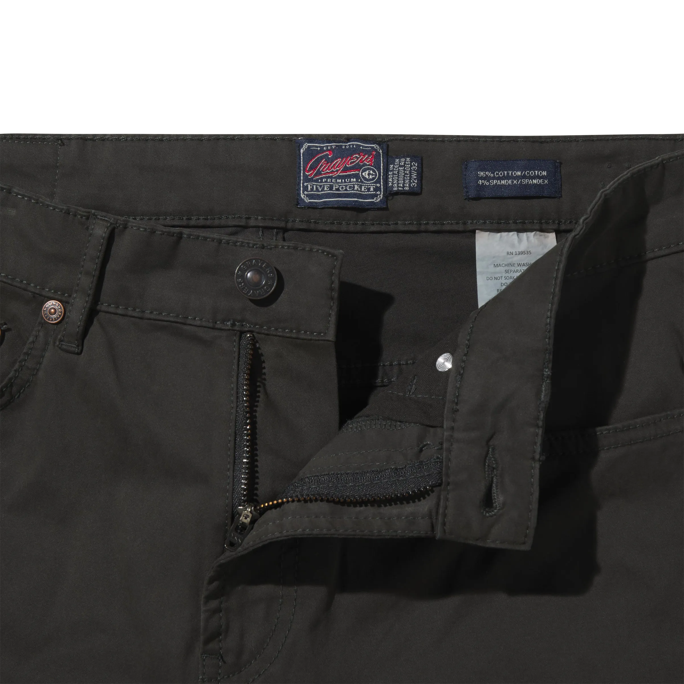 Alternative Stretch Slim Fit 5 Pocket - Washed Black