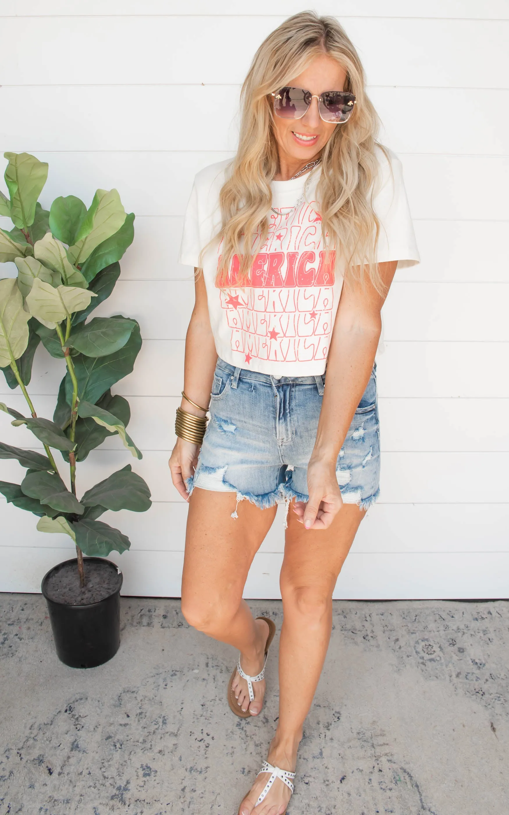 America Cropped Tee | FINAL SALE