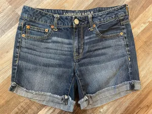 American Eagle Jean Shorts dark Wash Womens size 2