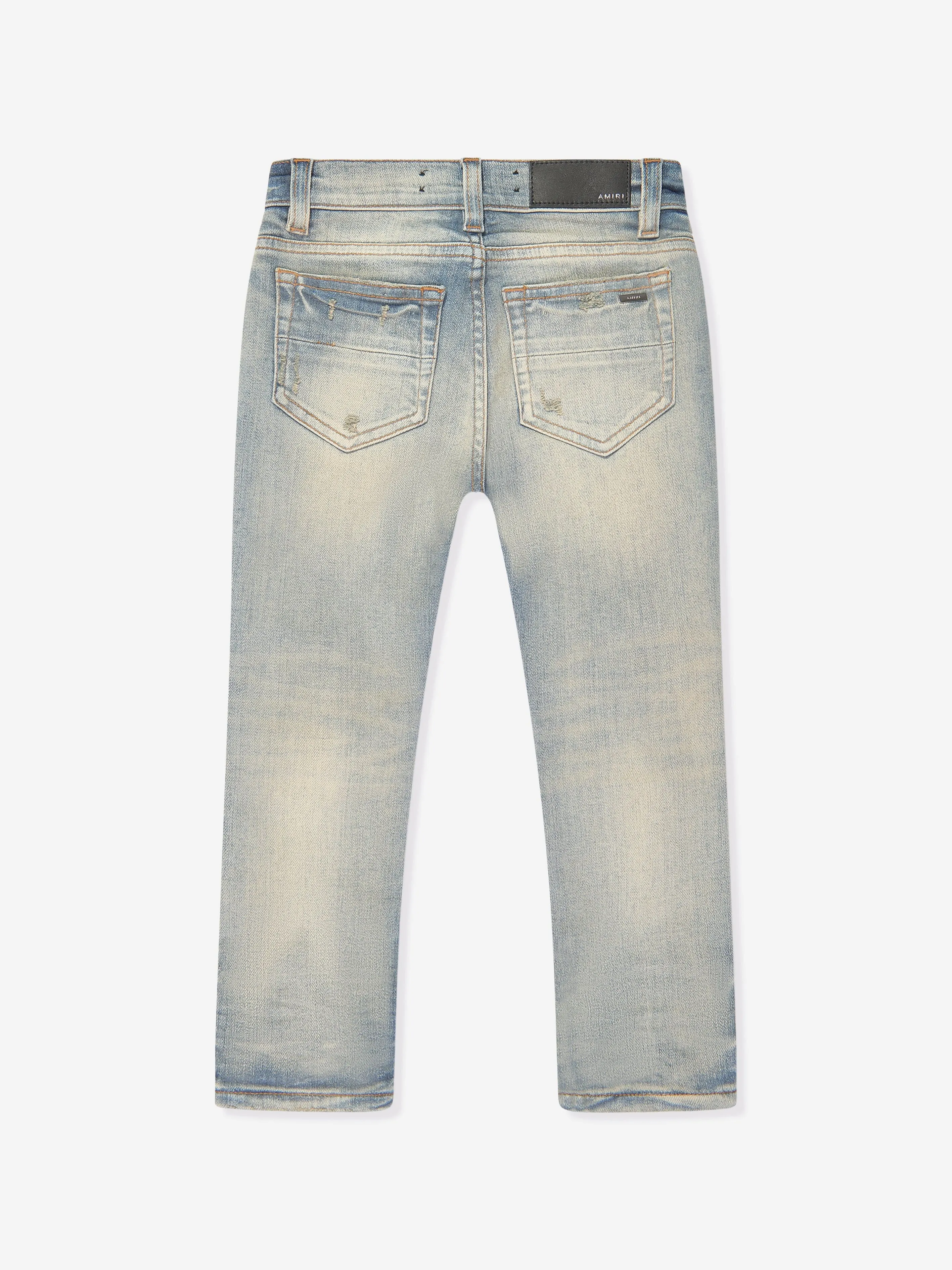 Amiri Boys Ripped Jeans in Blue