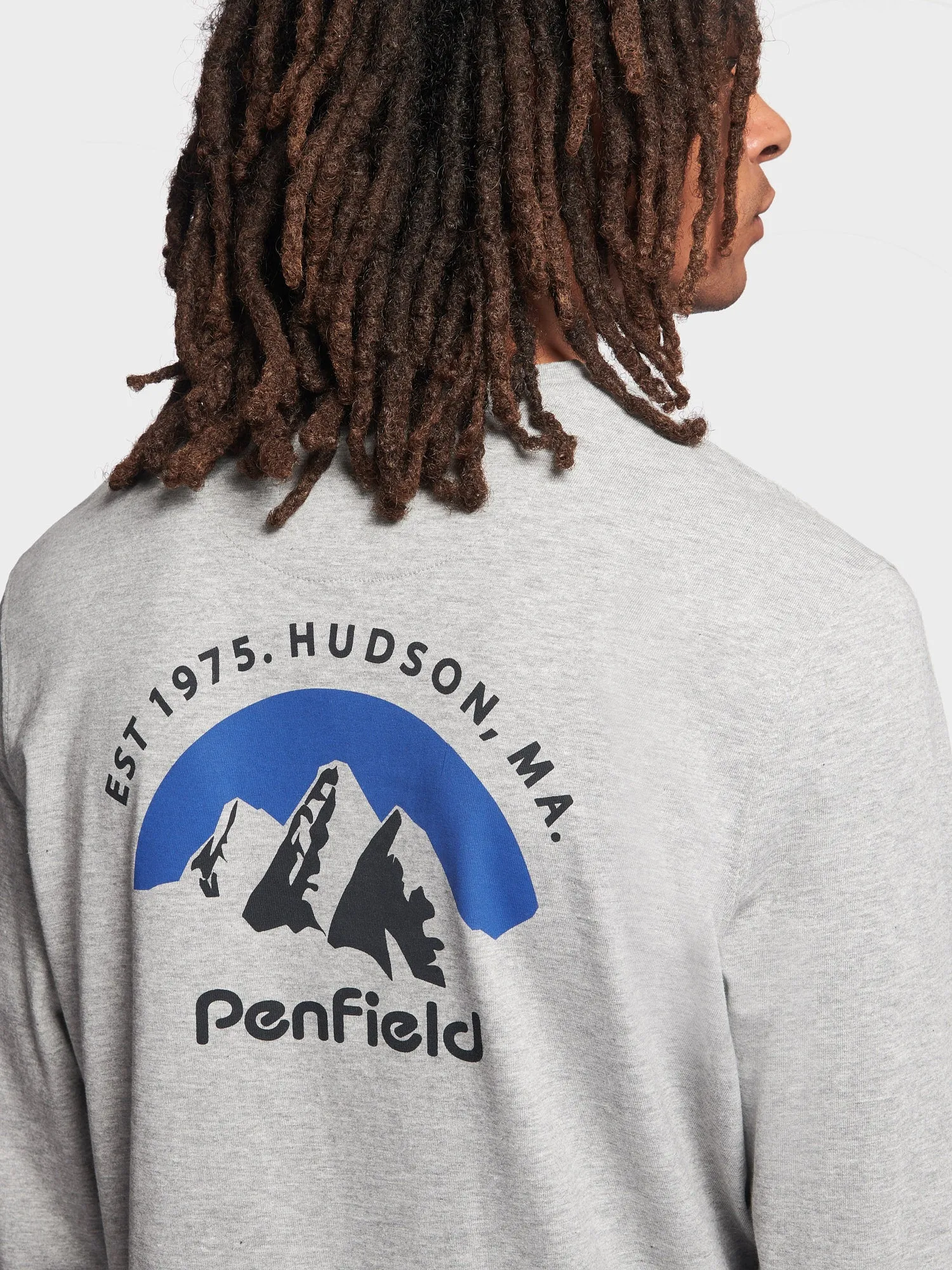 Arc Mountain Long Sleeve T-Shirt in Vintage Grey Heather