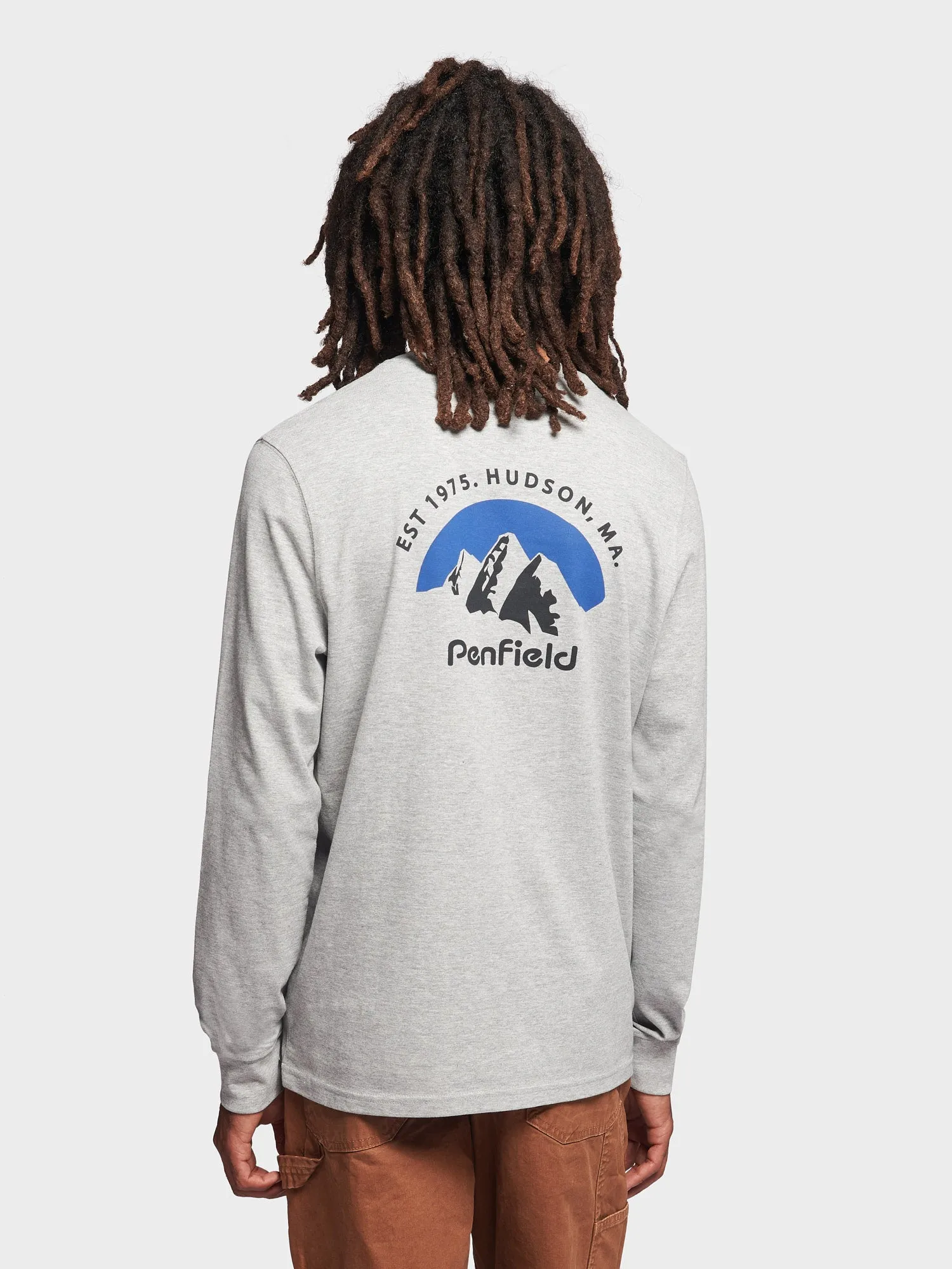 Arc Mountain Long Sleeve T-Shirt in Vintage Grey Heather