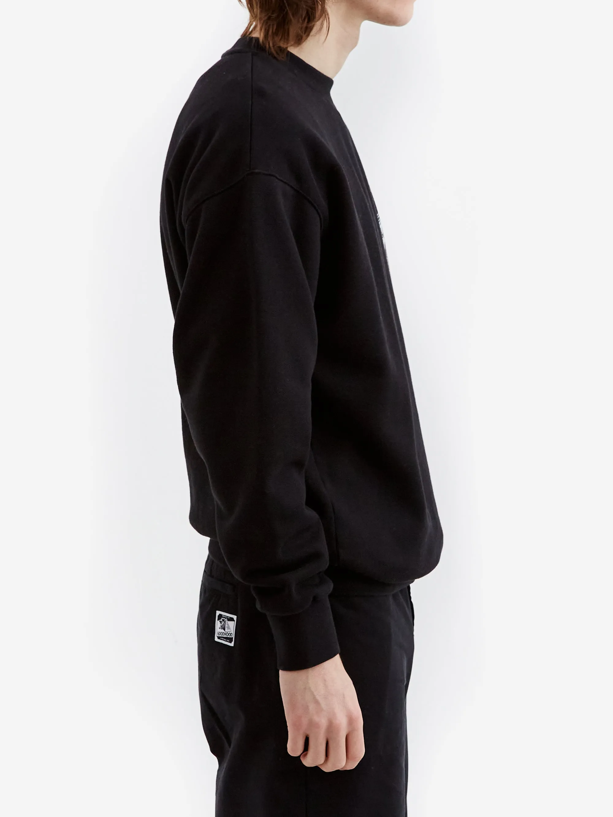 Aries Premium Black Mega Temple Sweatshirt