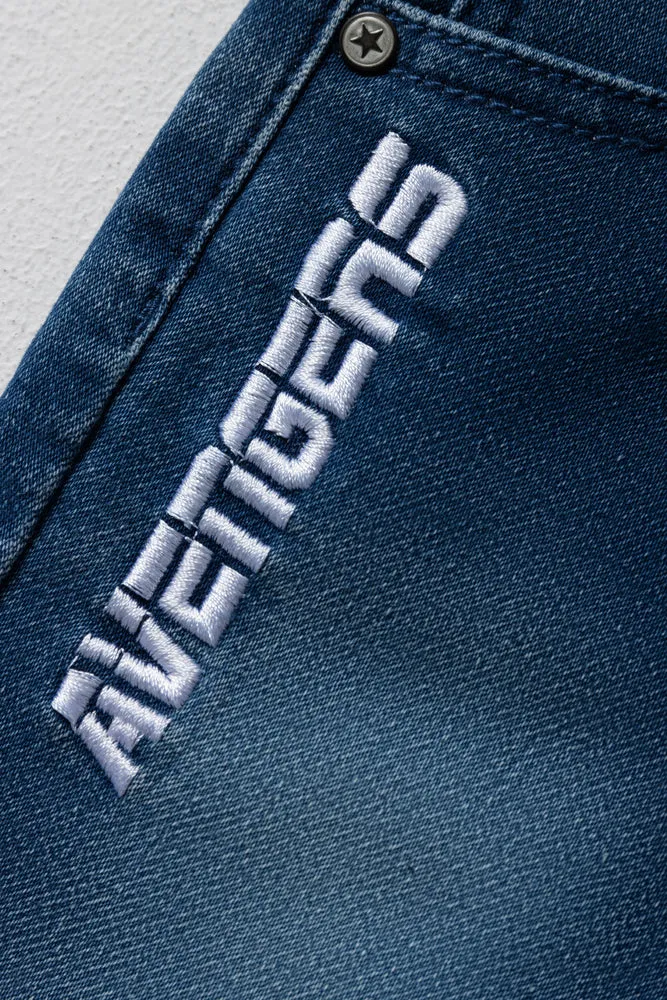 Avengers Denim Shorts Dark Blue