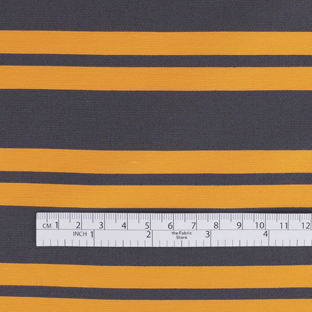 Awning Stripe Cotton / Poly - Orange / Grey