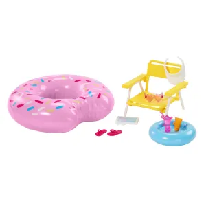 Barbie Accessories, Doll House Furniture, Pool Day Story Starter