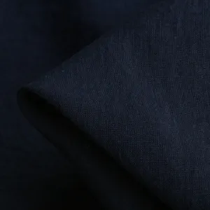 Bedford Midnight Navy Washed Linen