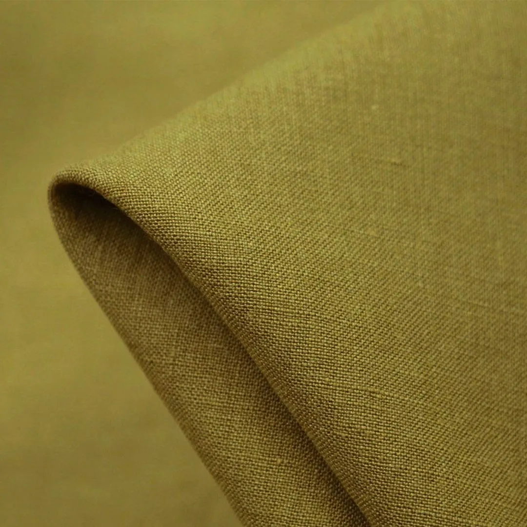 Bedford Olive Washed Linen