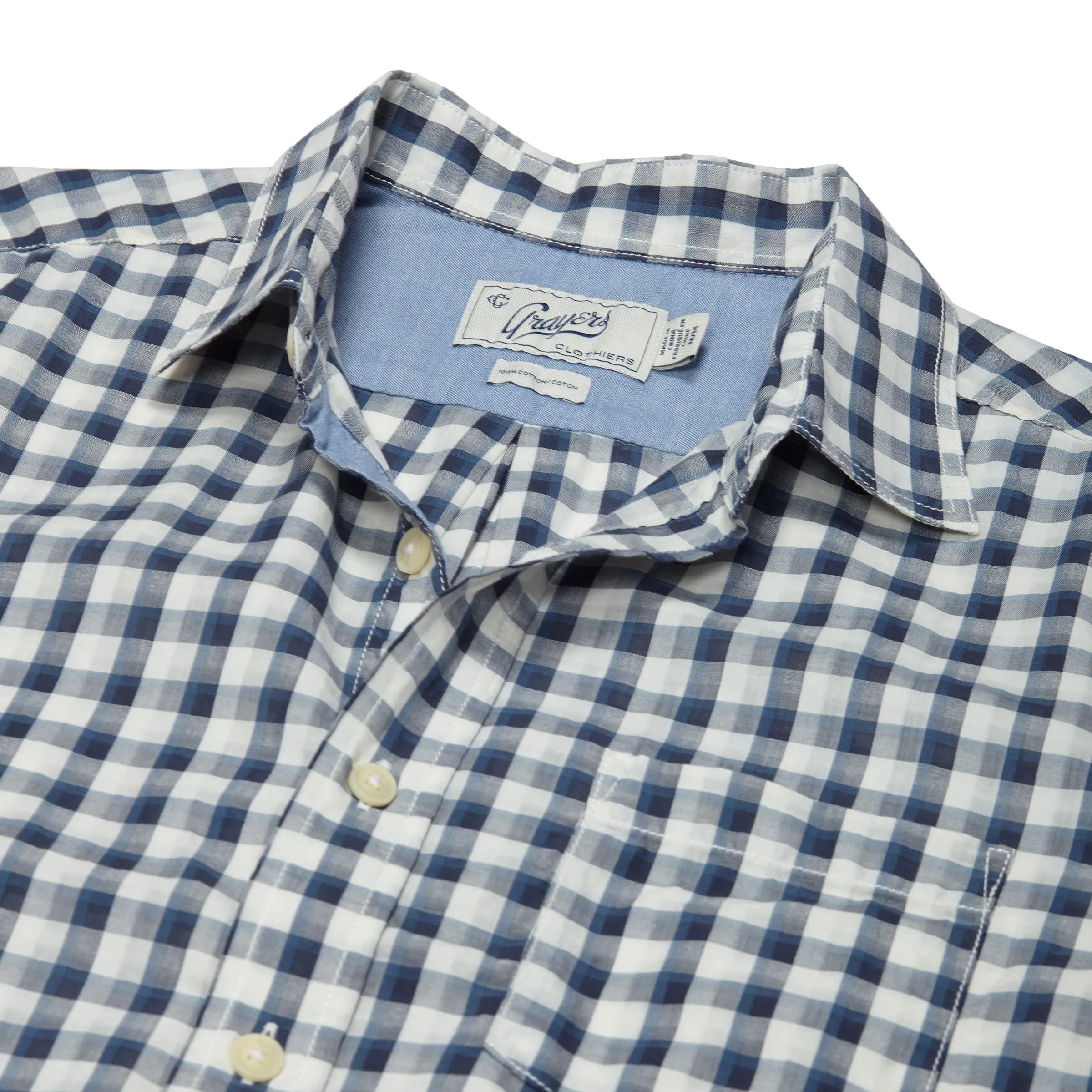 Blake Gingham - Navy Cream (Final Sale)