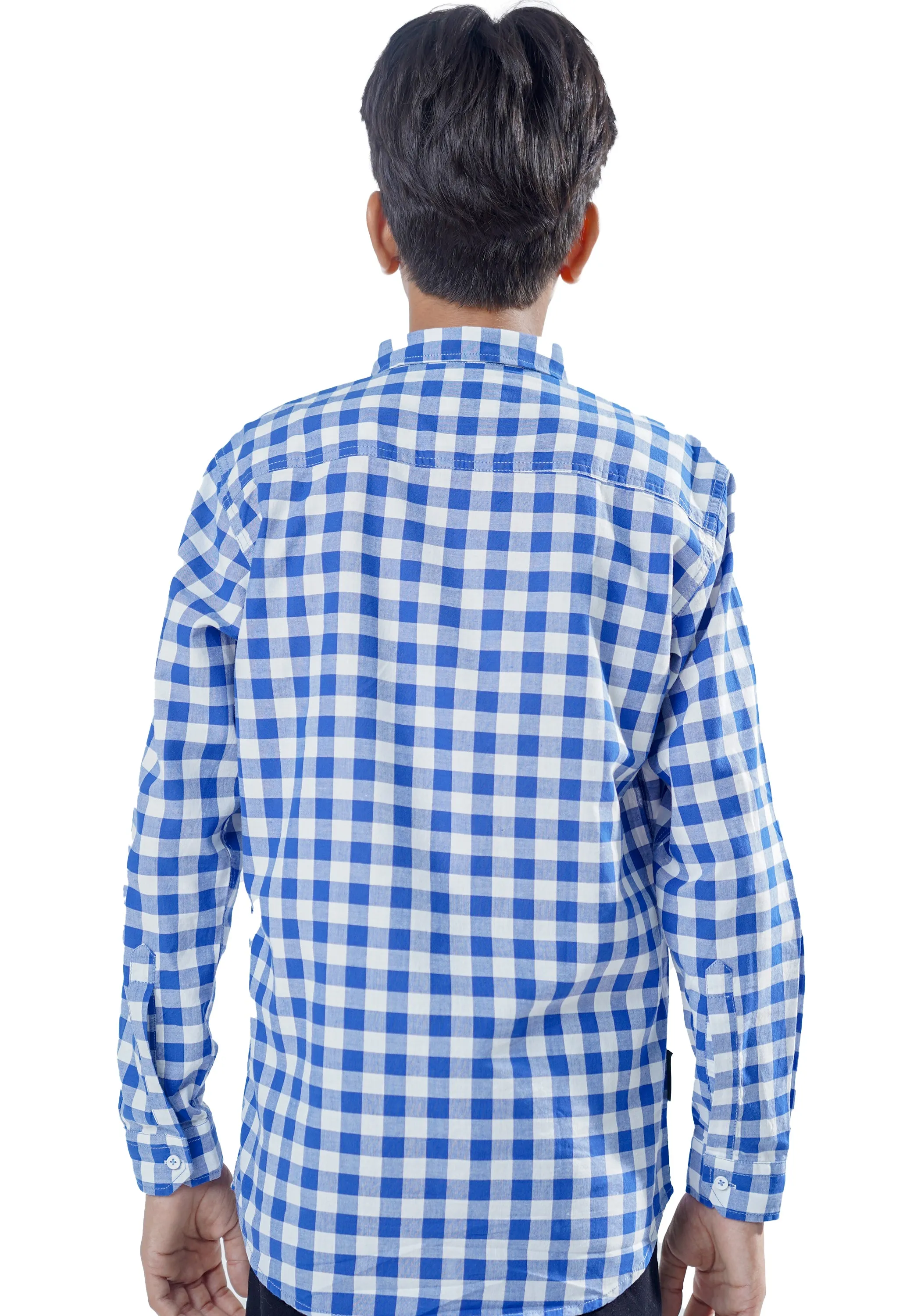 Boy Blue Checkered Shirt