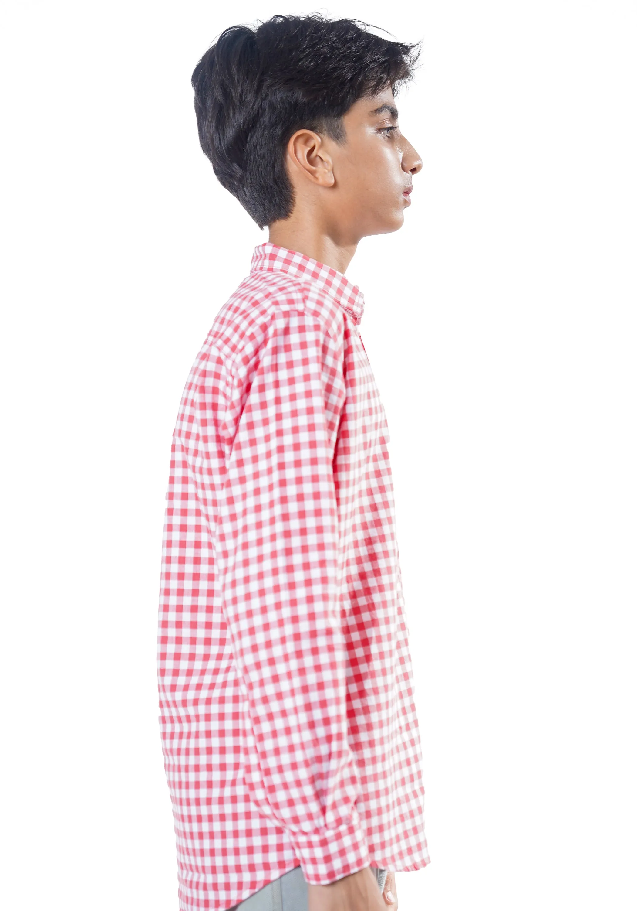 Boy Red Checkered Shirt