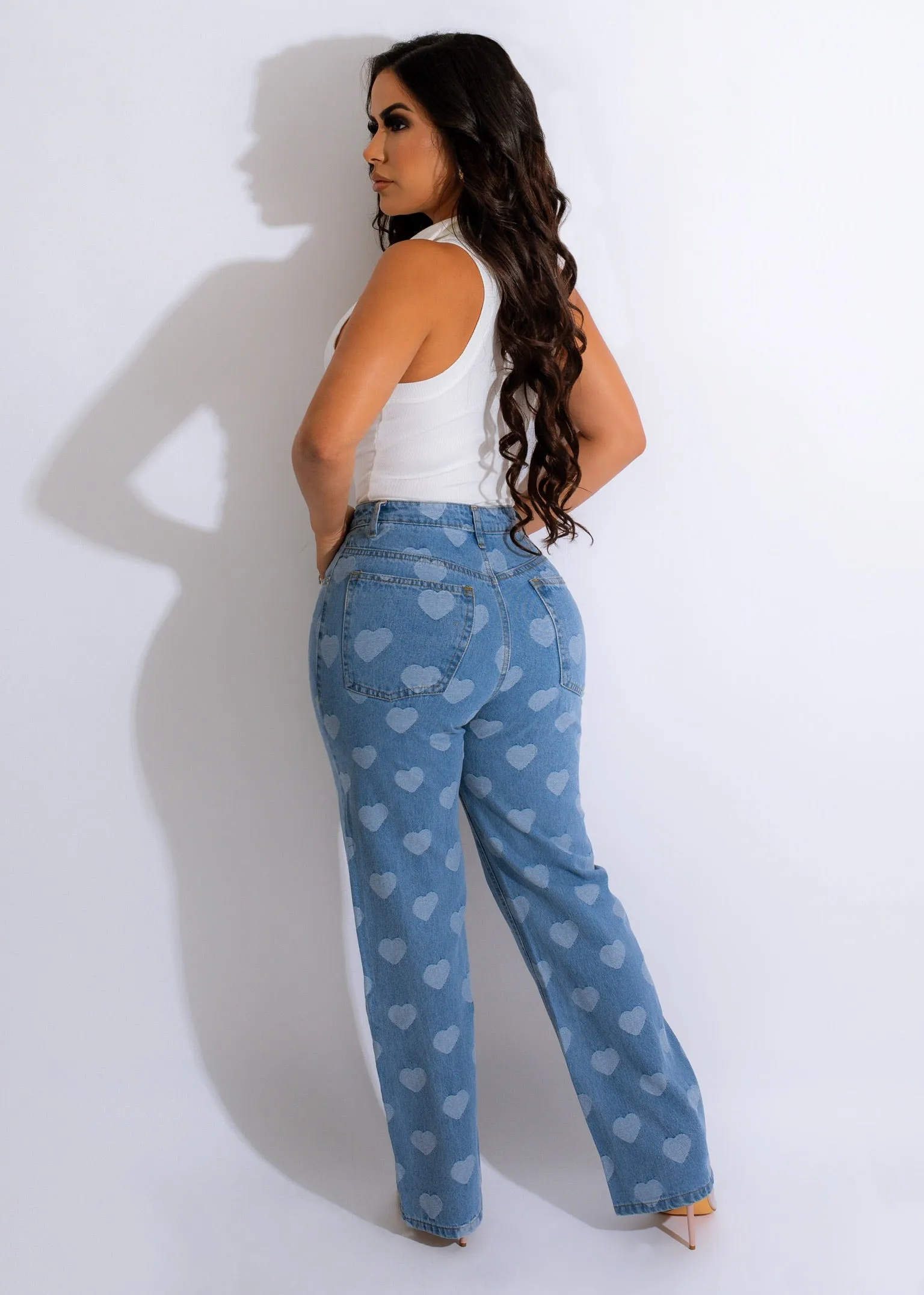 Breaking Hearts Jeans Light Denim