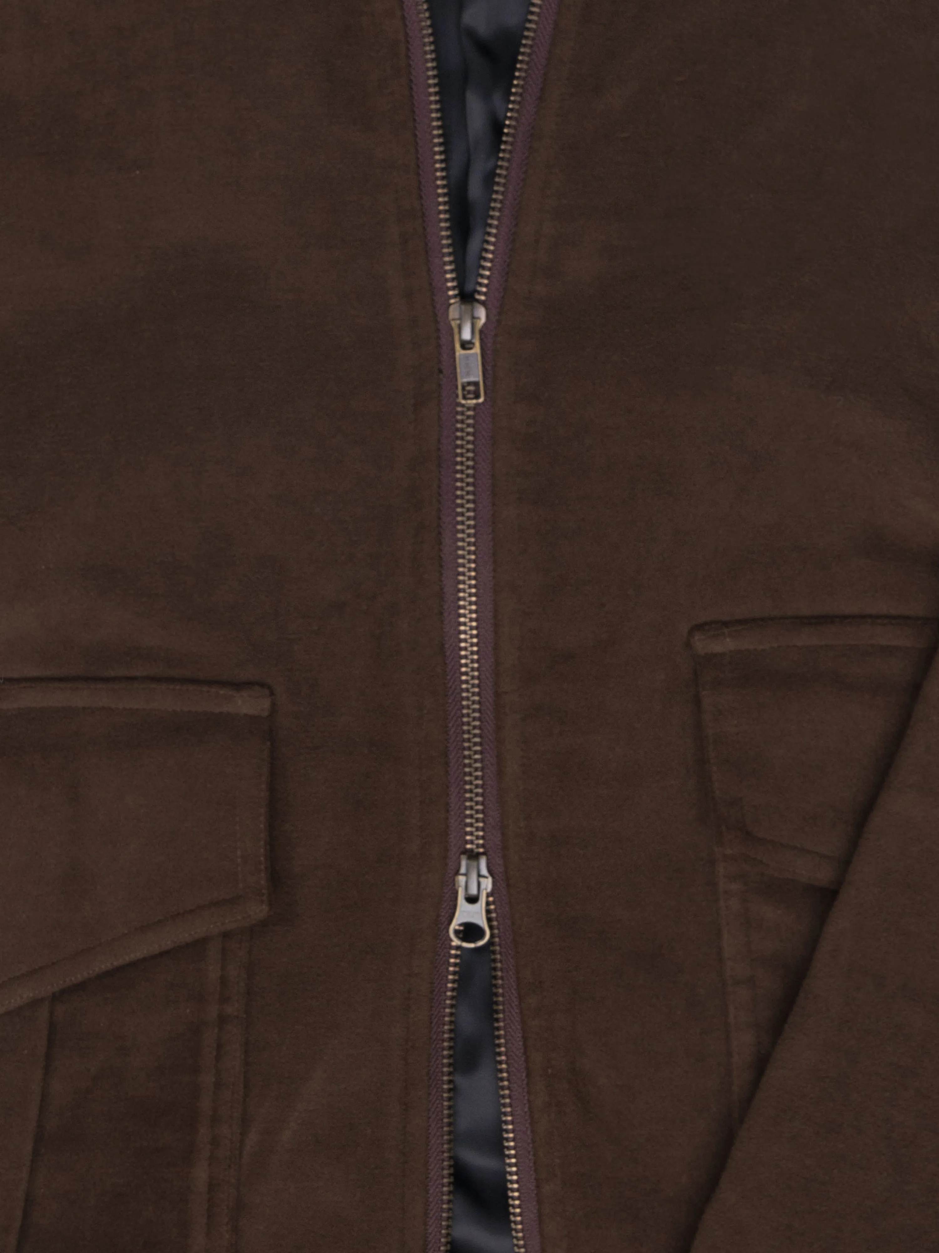 Brown Moleskin Flight Jacket