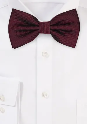 Burgundy MicroTexture Bowtie