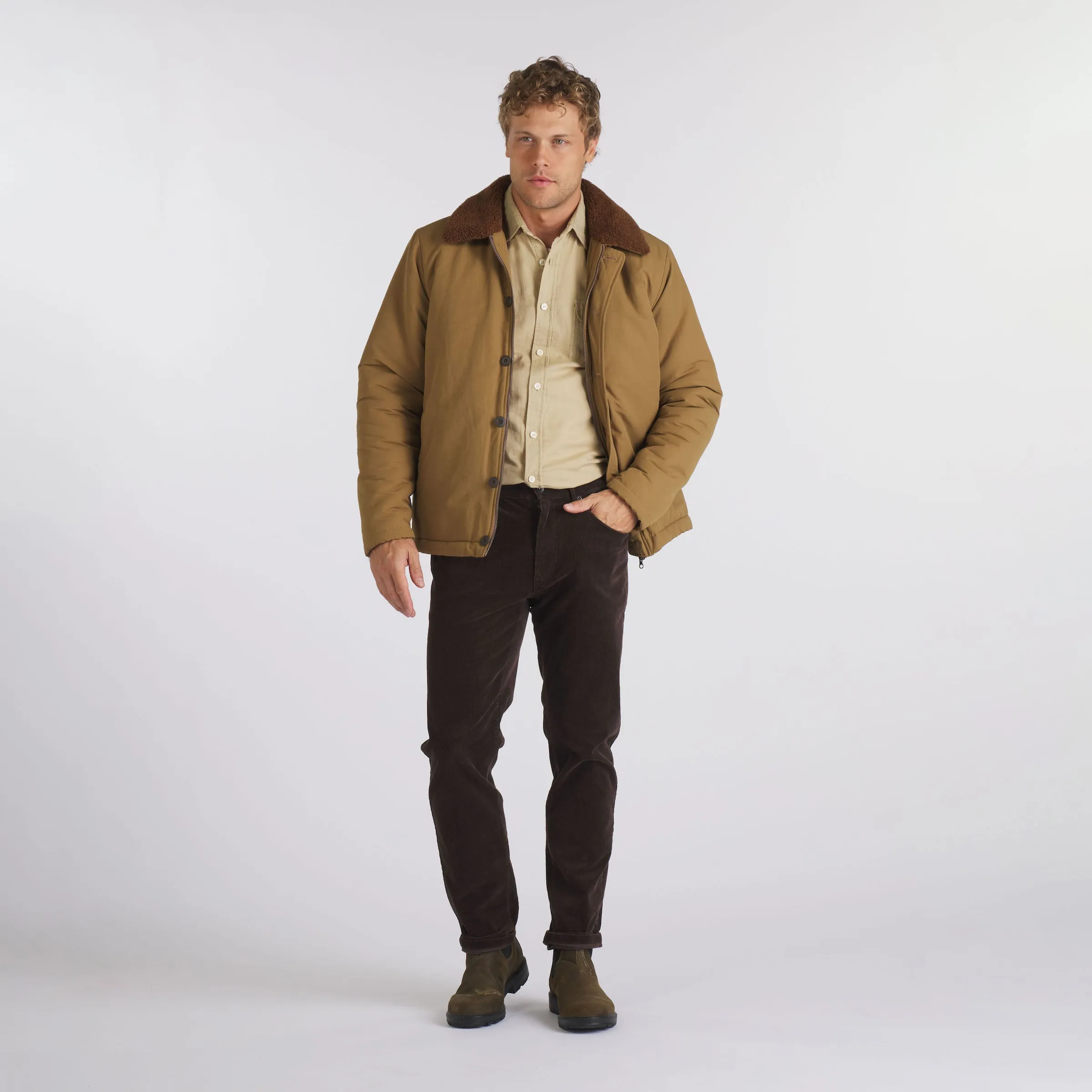 Burlington 5 Pocket Stretch Corduroy  - Coffee Bean