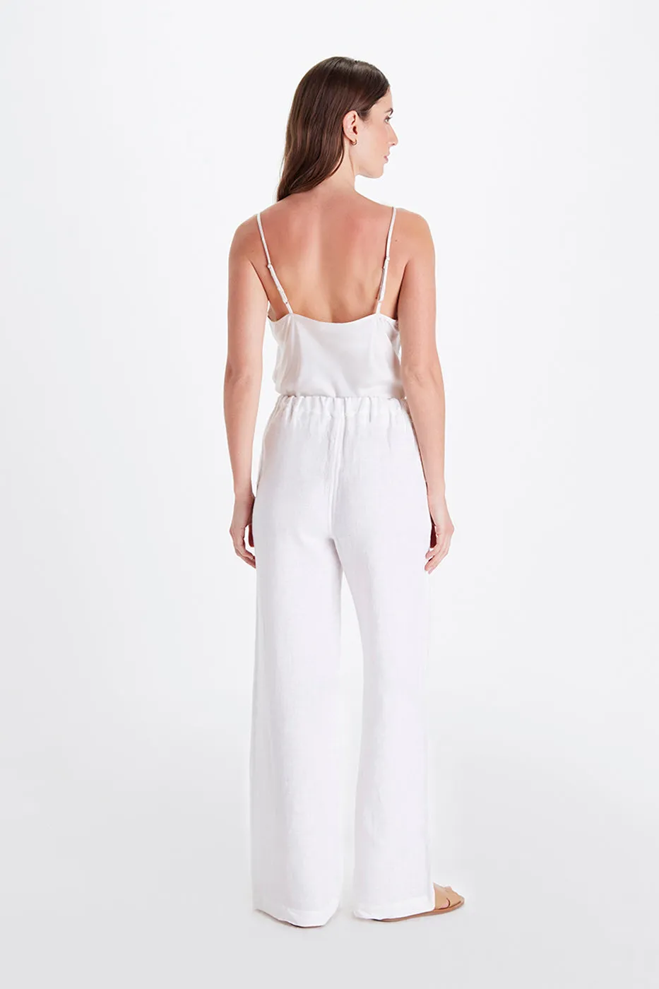 Cara Palazzo Pants - Linen