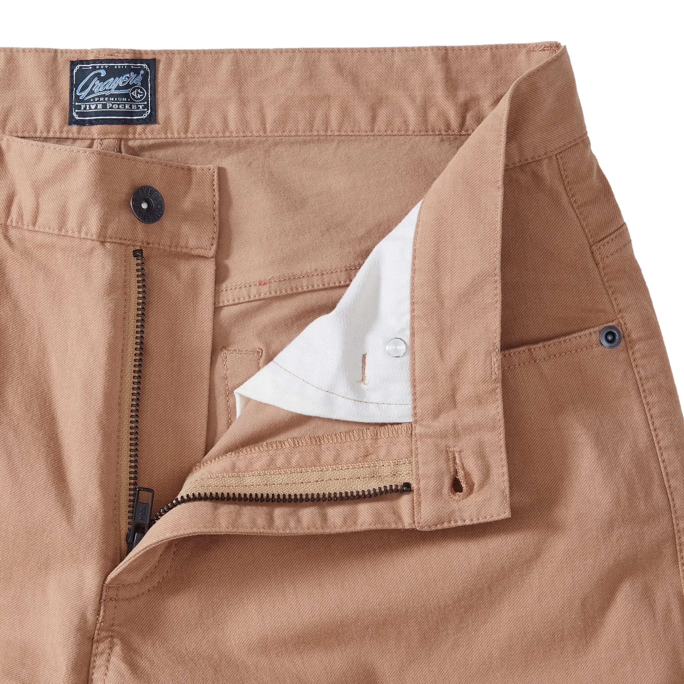 Carnaby Stretch Double Weave 5 Pocket Pant - Toasted Coconut