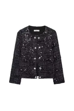 'Charlotte' Shimmering Sequin Jacket