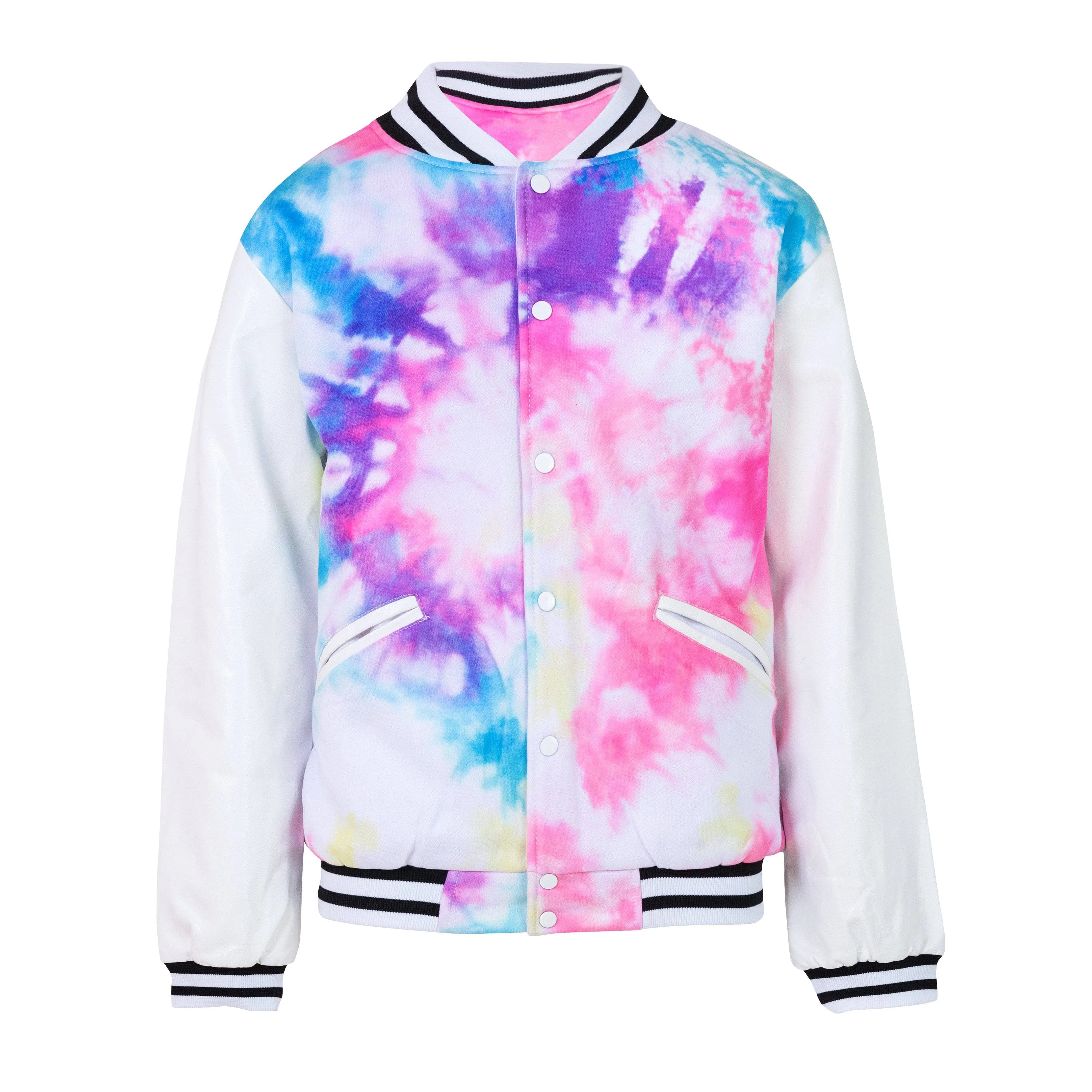 Chicago Tie Dye Varsity Bomber