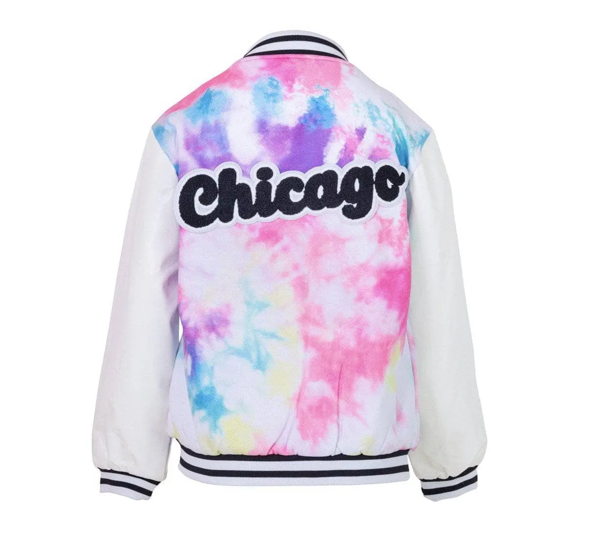 Chicago Tie Dye Varsity Bomber