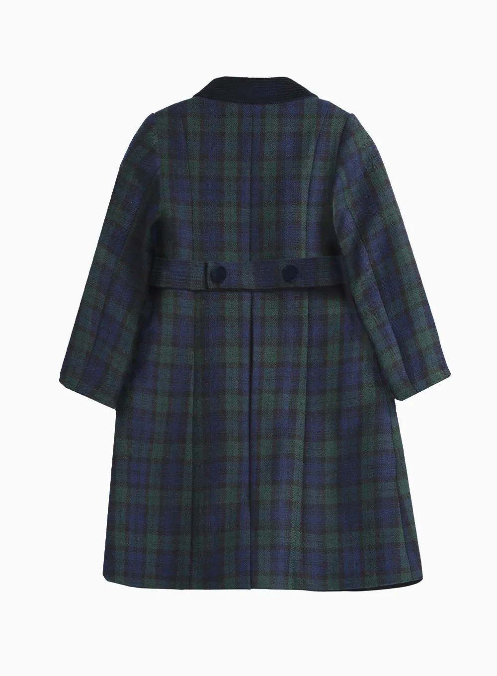 Classic Coat in Navy Tartan