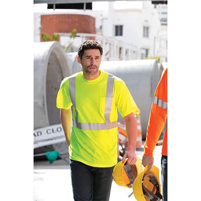 CornerStone Hi-Vis Safety T-Shirt, ANSI 107 Class 2