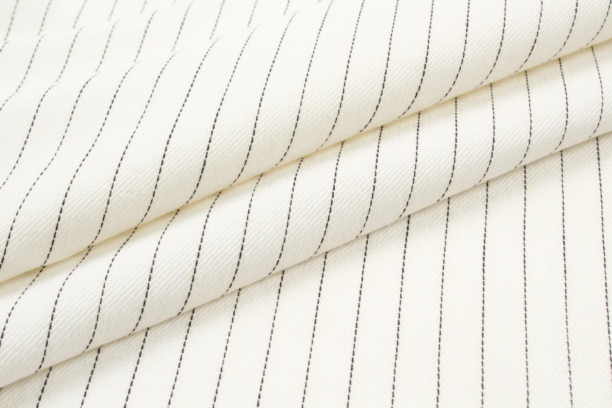 Cotton and Ecovero Viscose Twill for Bottoms and Jackets - Diplomatic Stripes