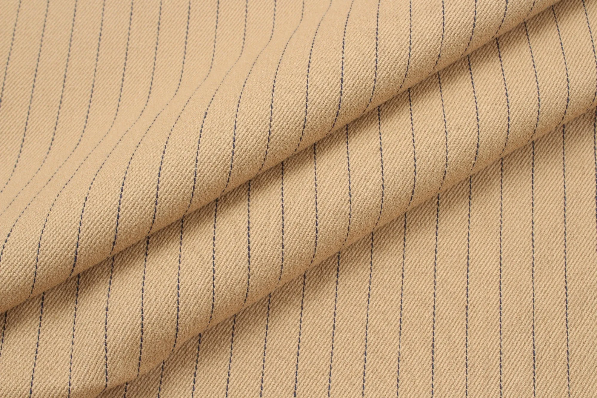 Cotton and Ecovero Viscose Twill for Bottoms and Jackets - Diplomatic Stripes