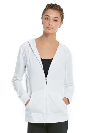 COTTONBELL LADIES SINGLE JERSEY ZIP-UP HOODIE JACKET (HDC7000C_WHITE)