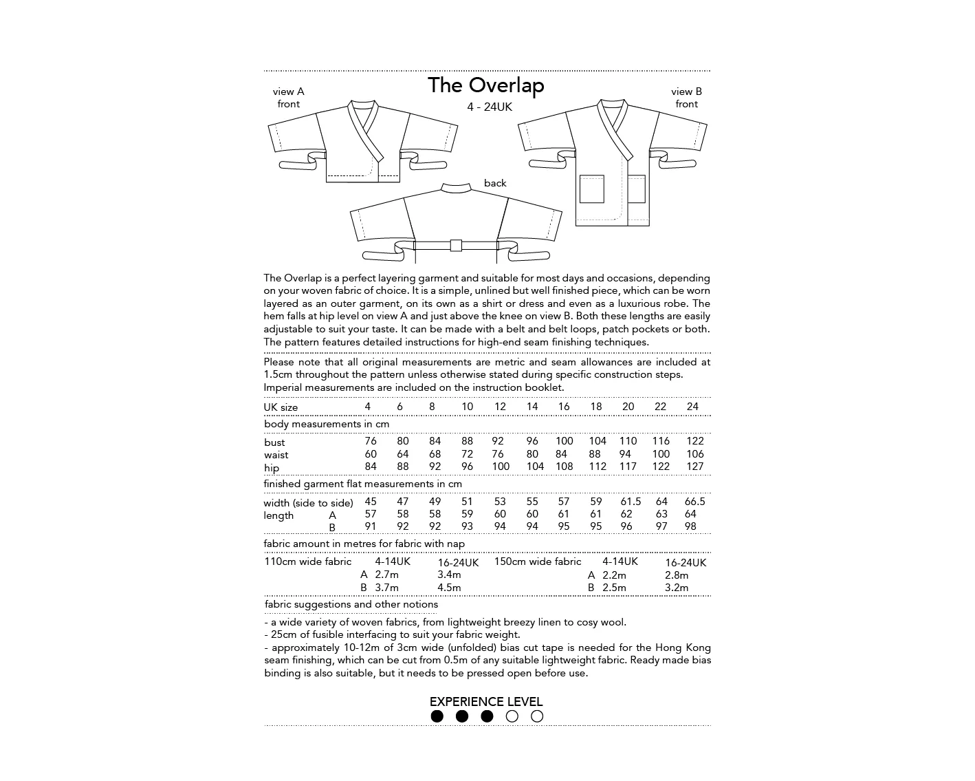 Dhurata Davies - The Overlap - Paper Sewing Pattern