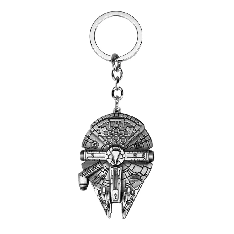 Disney Classic Movie Star Wars Ultimate Weapon Death Star Pendant Keychain Silver Color Battle Station Keyring Jewelry