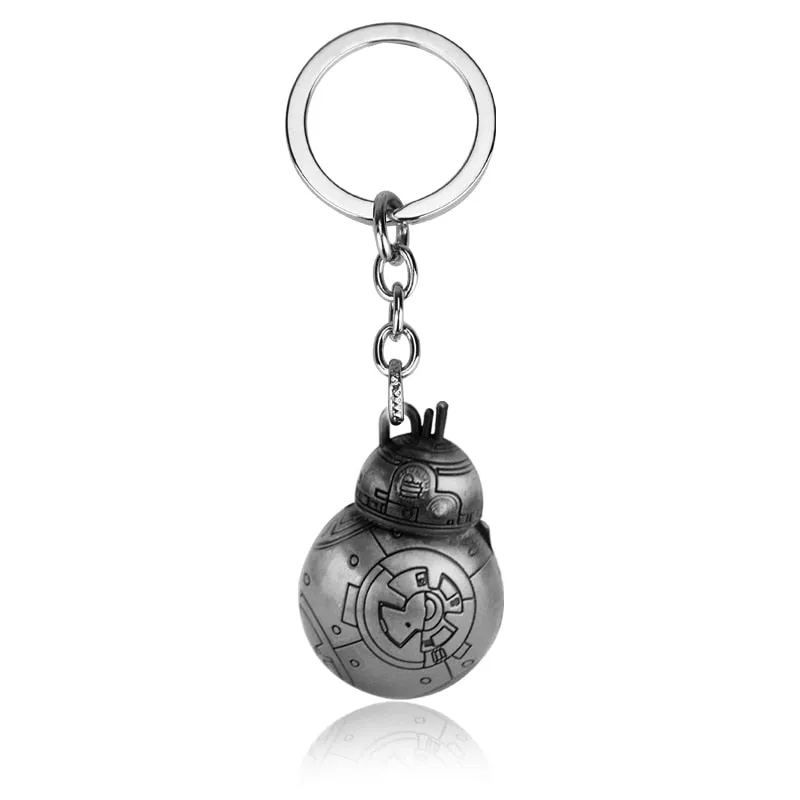 Disney Classic Movie Star Wars Ultimate Weapon Death Star Pendant Keychain Silver Color Battle Station Keyring Jewelry