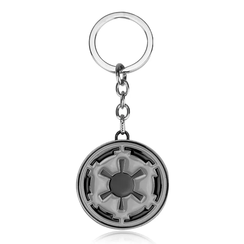 Disney Classic Movie Star Wars Ultimate Weapon Death Star Pendant Keychain Silver Color Battle Station Keyring Jewelry