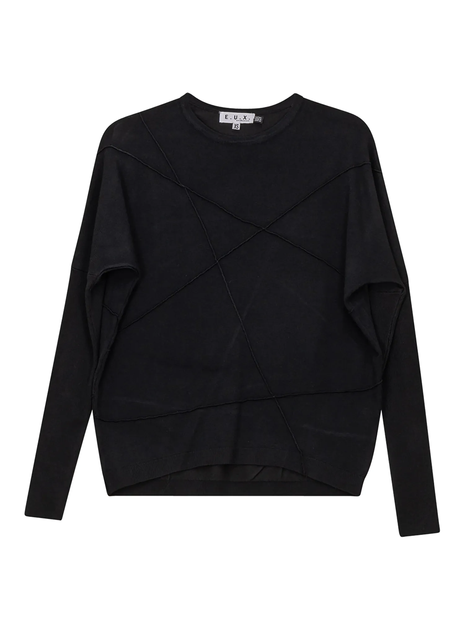 EUX Seamed Dolman Knit Top