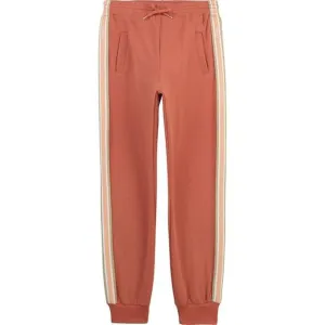 Girls Orange Logo Joggers