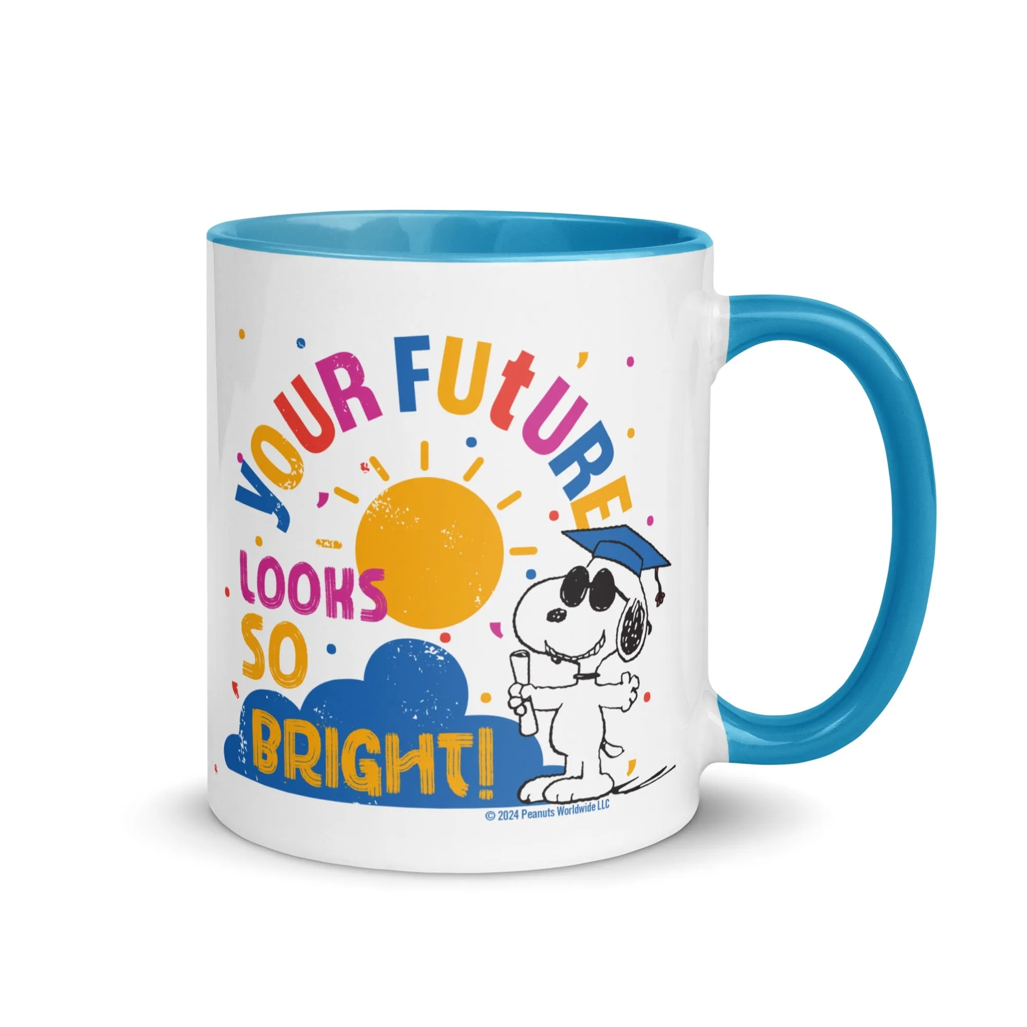 Graduation Snoopy Two Tone Mug