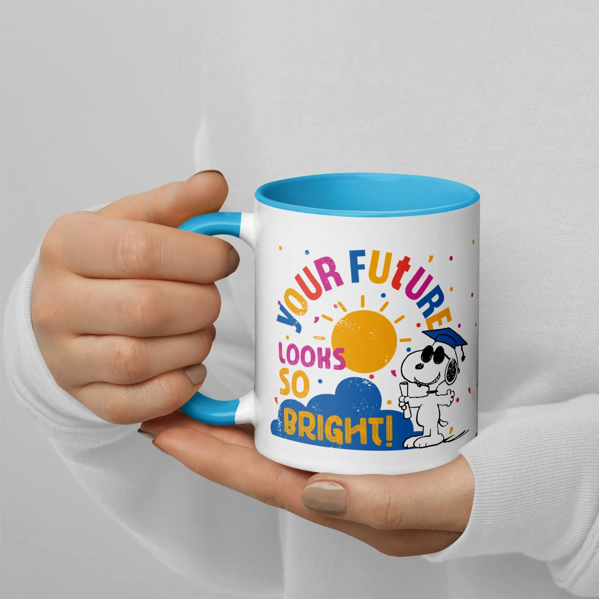 Graduation Snoopy Two Tone Mug